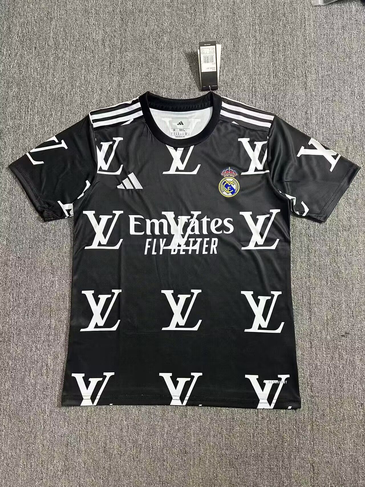 AAA Quality Real Madrid 24/25 Special Black/White LV Jersey